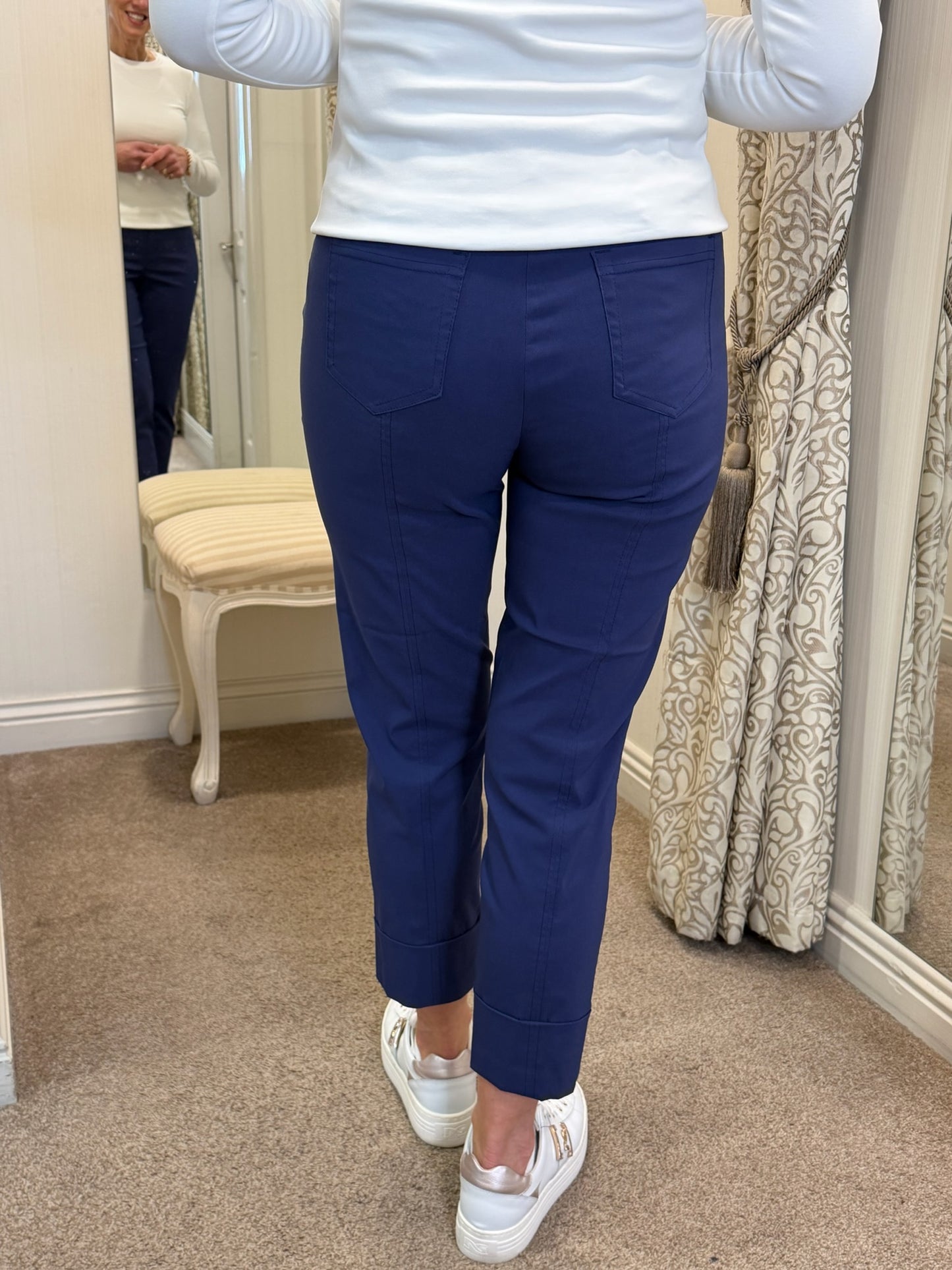 Robell Bella French Blue 7/8 Trousers