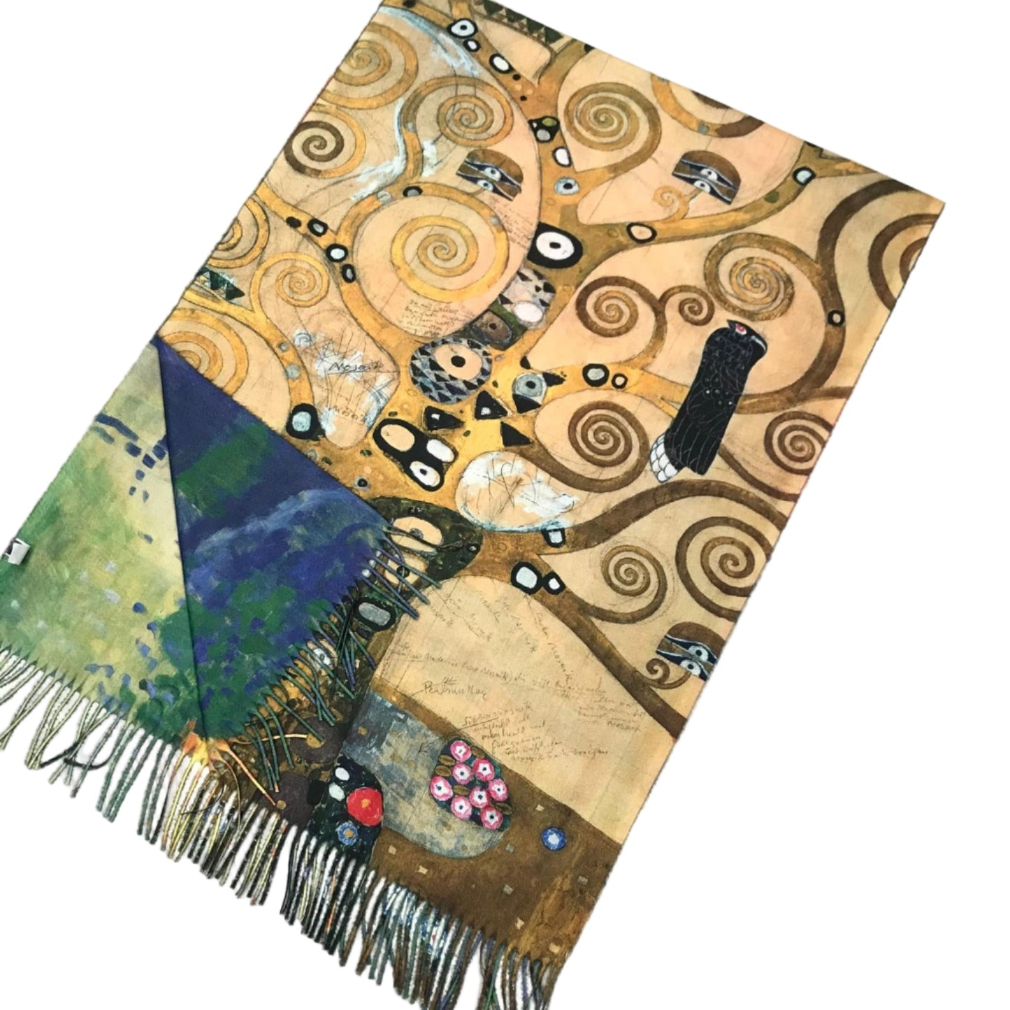 Reversible Klimt Art Print Scarf