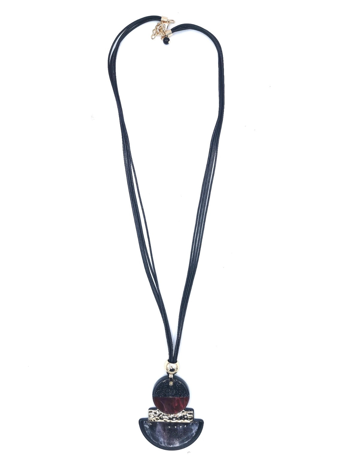 Navy Blue Pendant Necklace