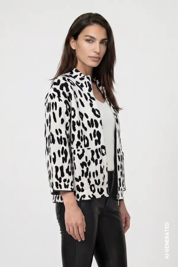 Monari Leopard Print Jacket