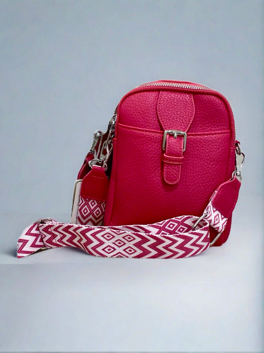 Cerise Pink CrossBody Bag
