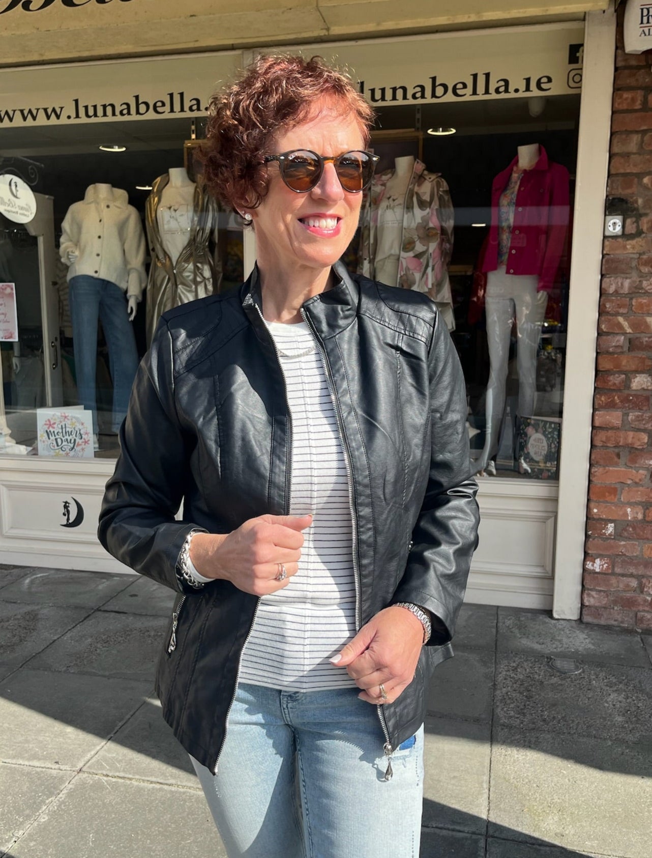 Black Faux Leather Jacket