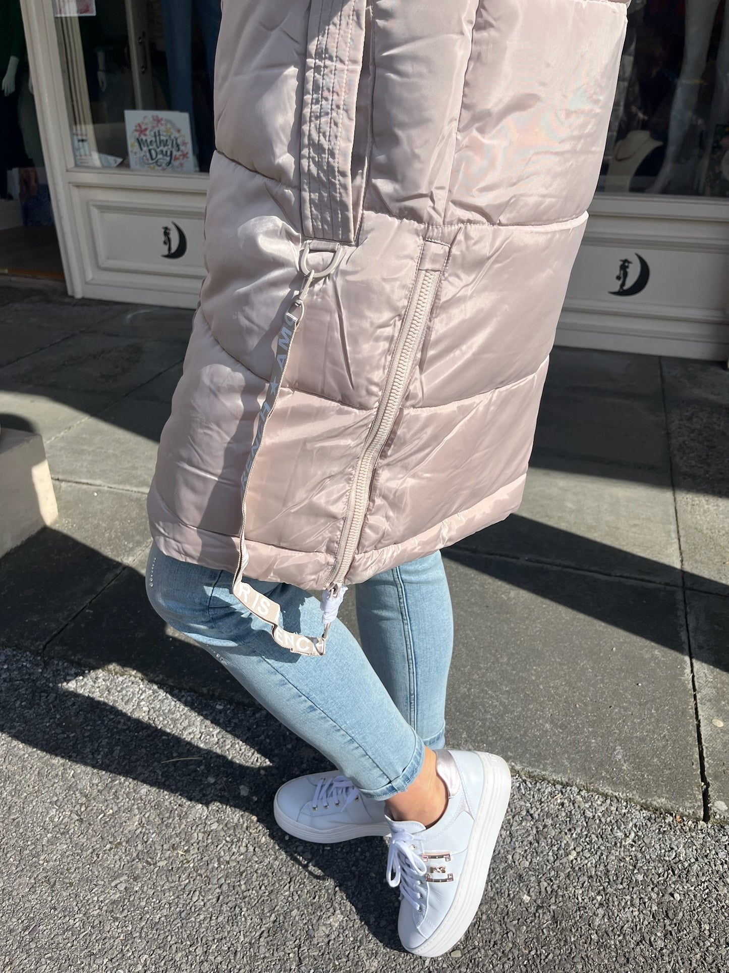 Stone Longline Gilet