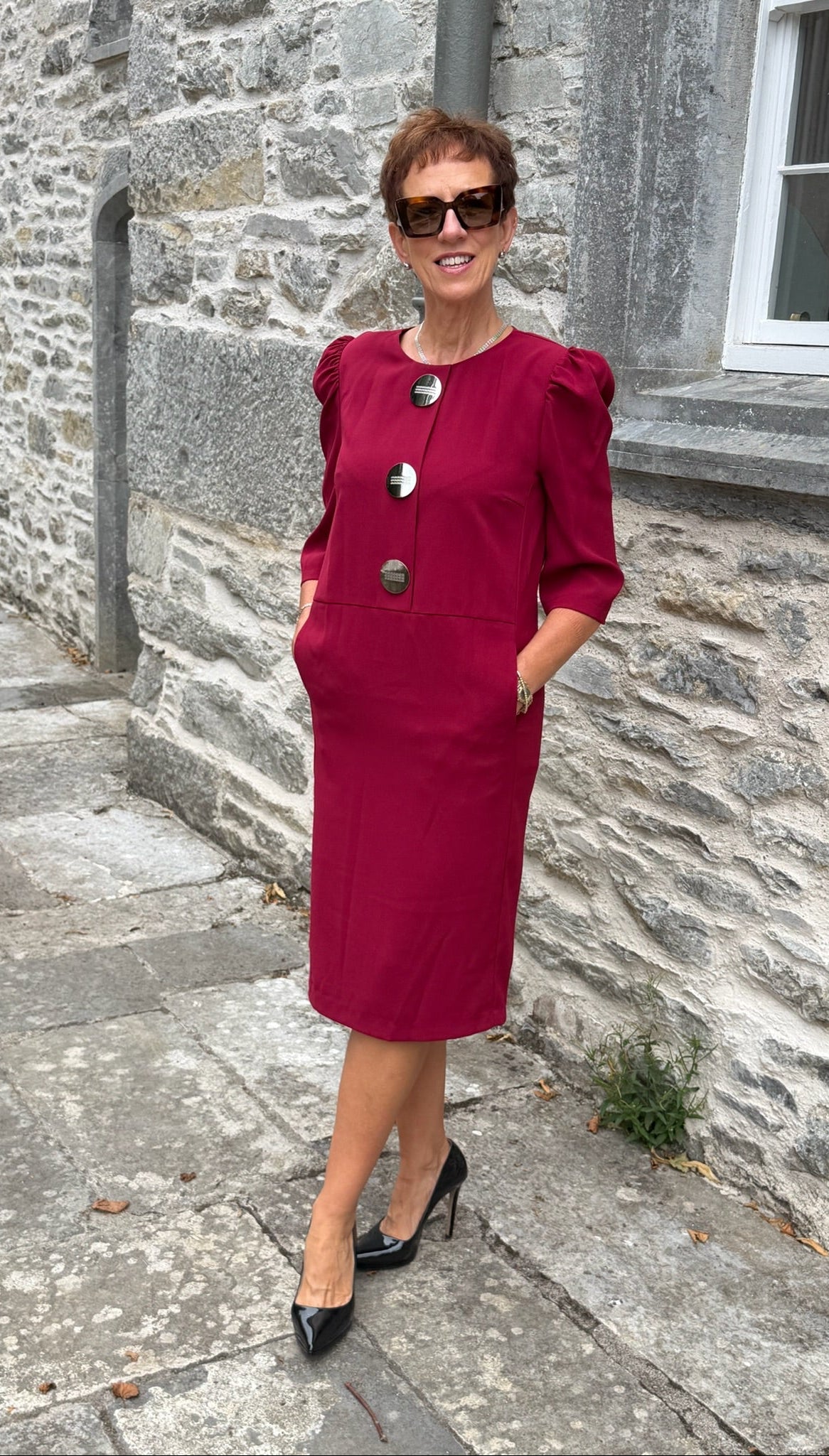 CocoDoll Burgundy Bridgette Dress