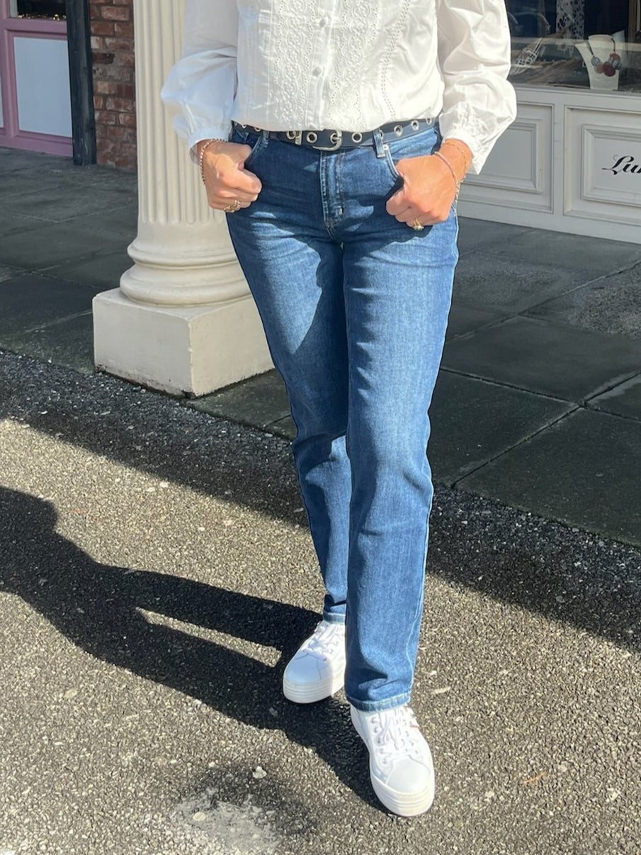 Paisley Printed Pocket Jeans
