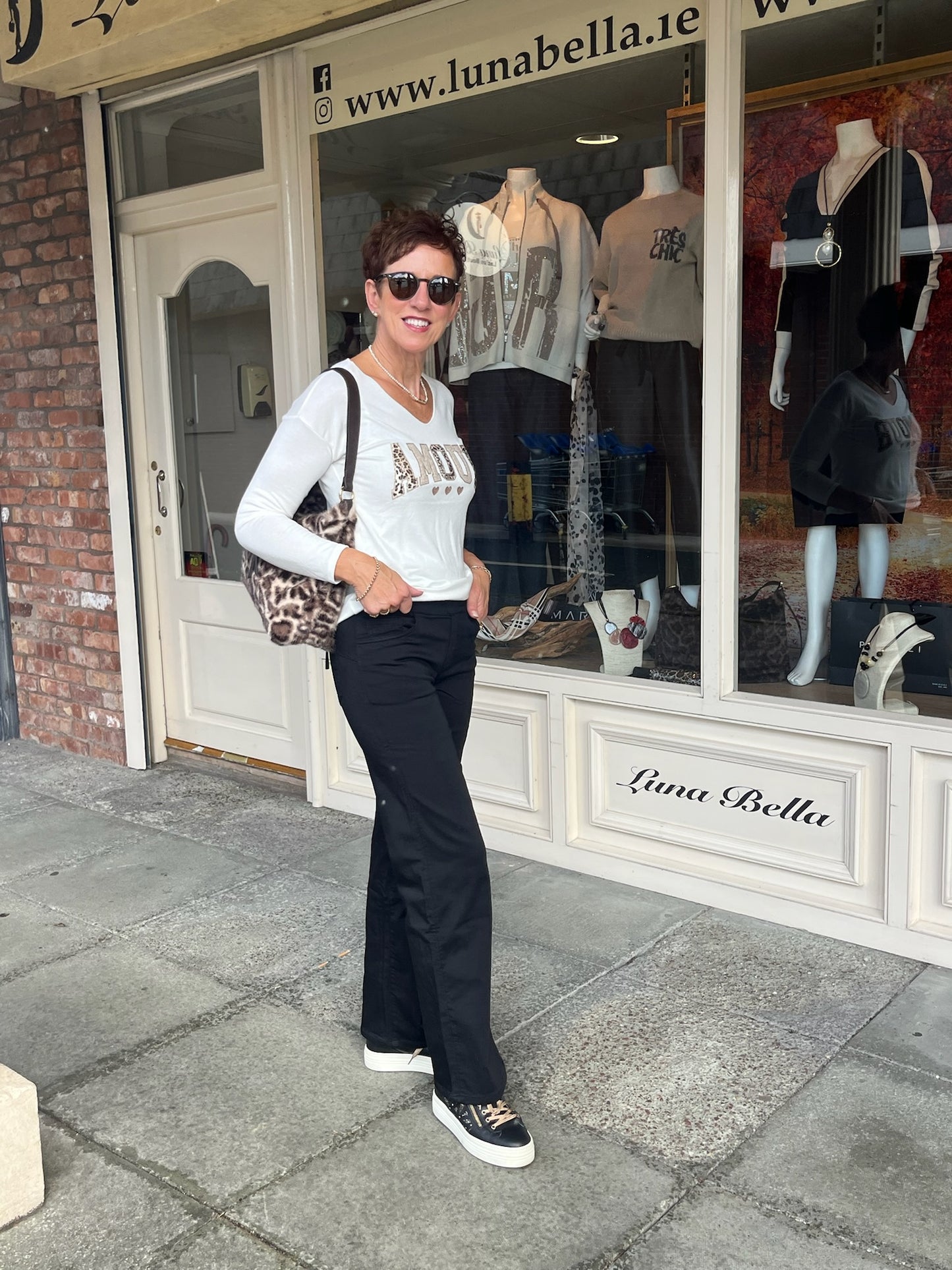 Black Wide Leg Trouser