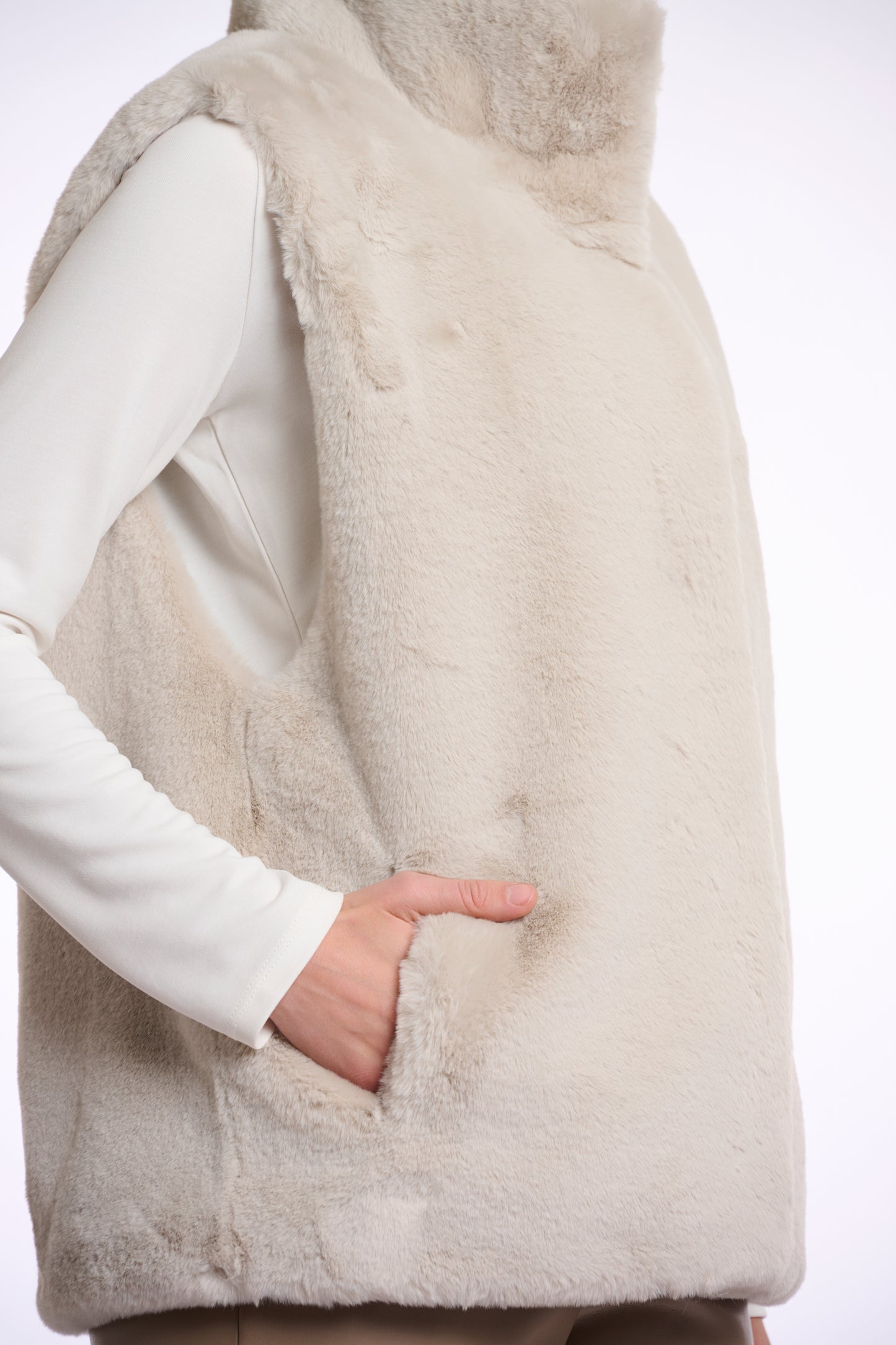 Birch Faur Fur Gilet