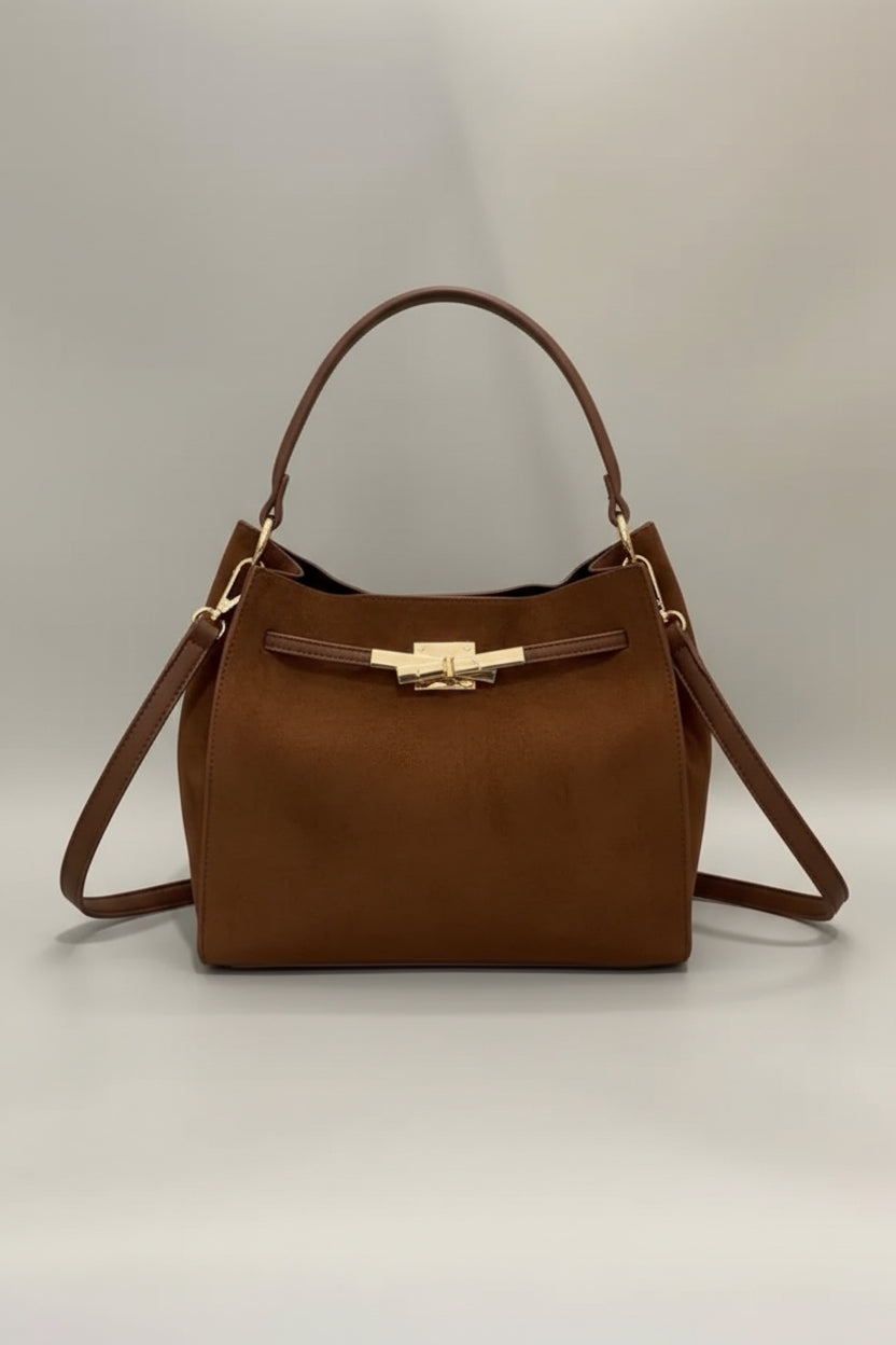 Brown Suede Bag