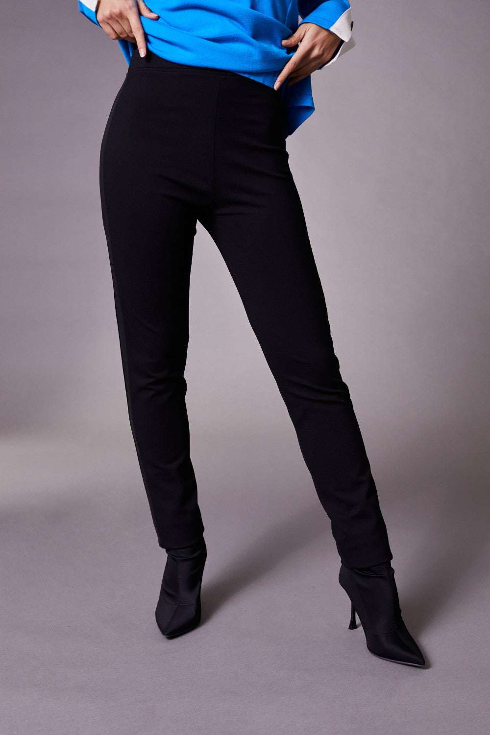 Peruzzi Black Side Stripe Trousers