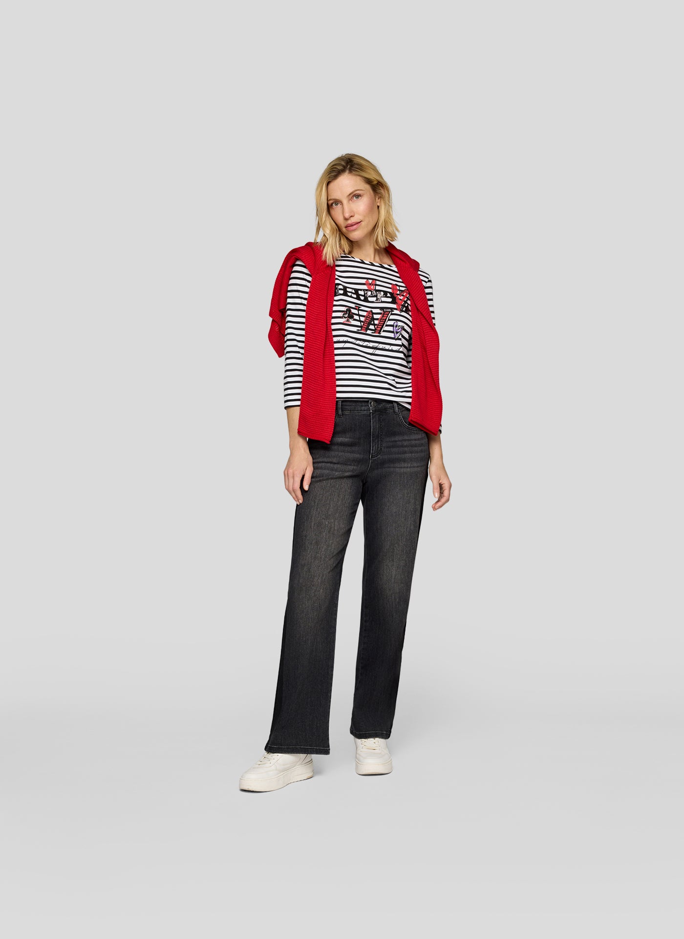 Rabe Black Striped Top