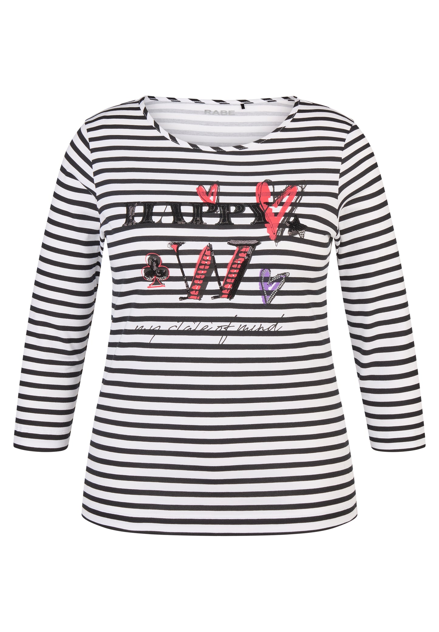 Rabe Black Striped Top