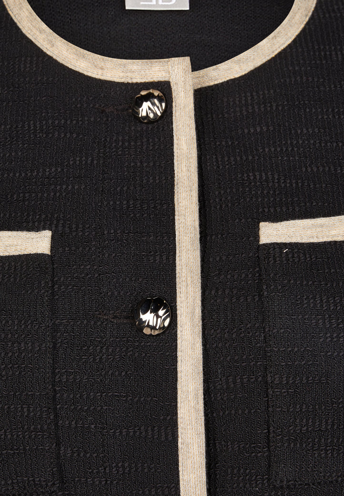 Rabe Black Contrast Trim Jacket