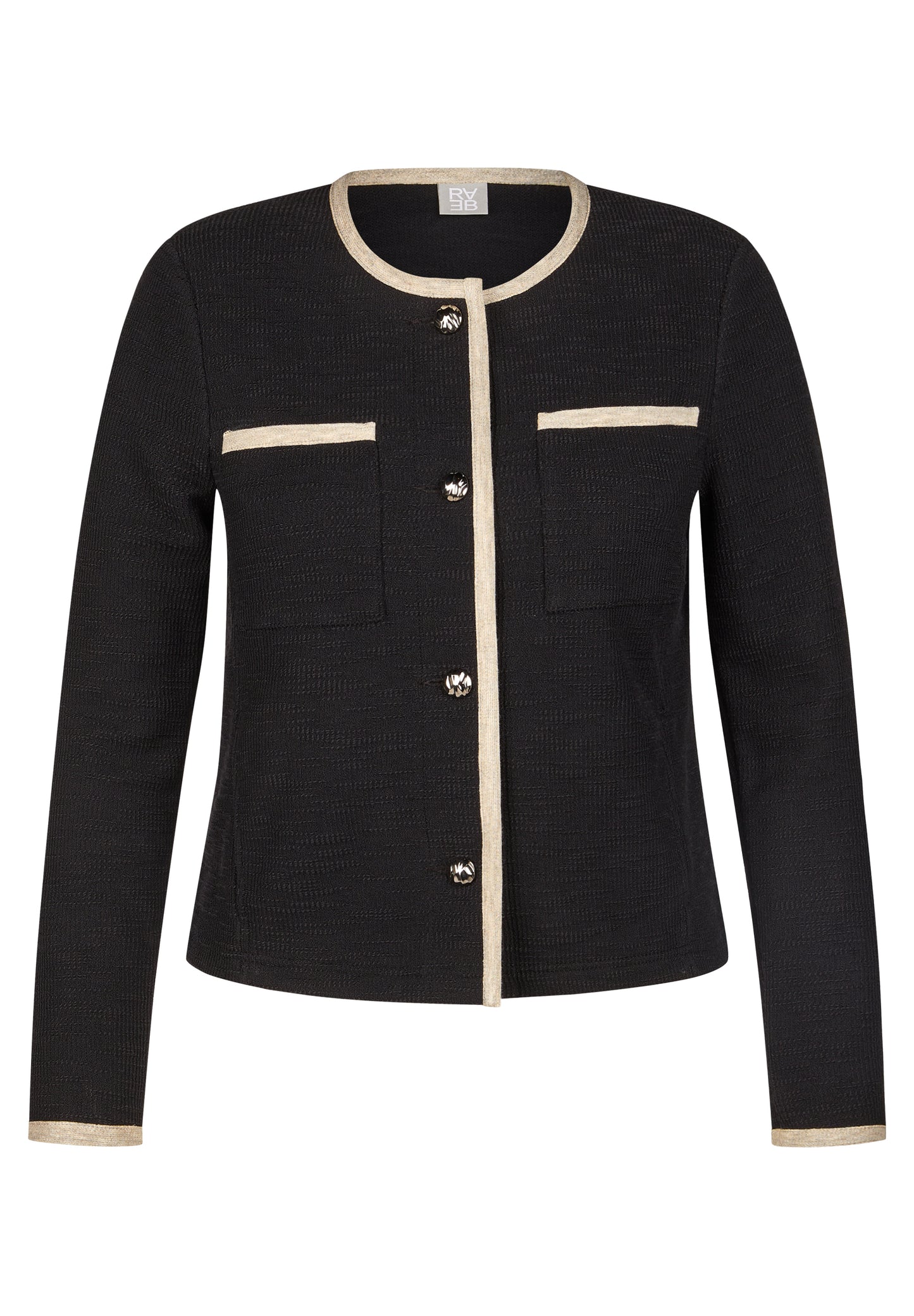 Rabe Black Contrast Trim Jacket