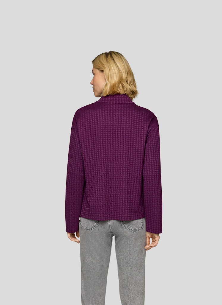 Rabe Plum Houndstooth Jacket