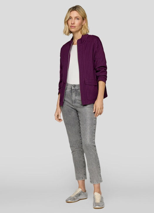 Rabe Plum Houndstooth Jacket