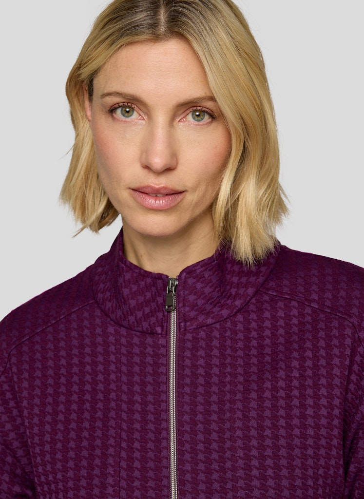 Rabe Plum Houndstooth Jacket