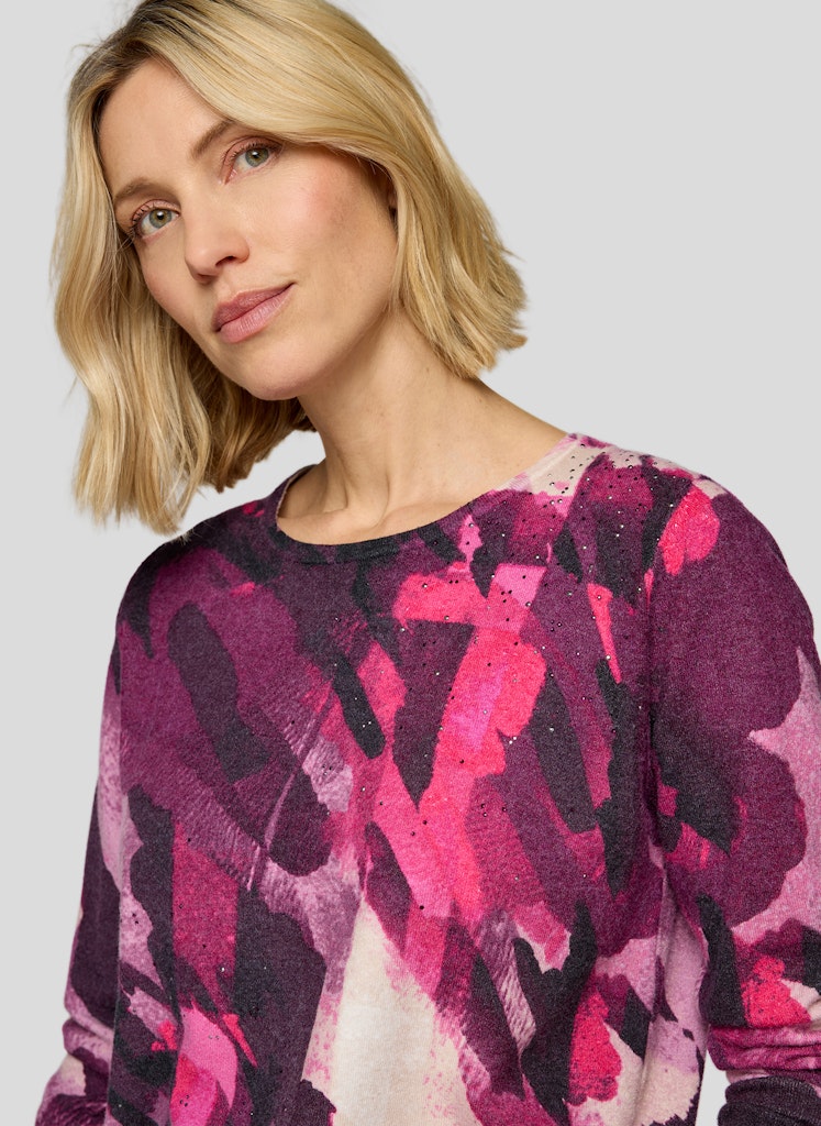 Rabe Plum Abstract Sweater