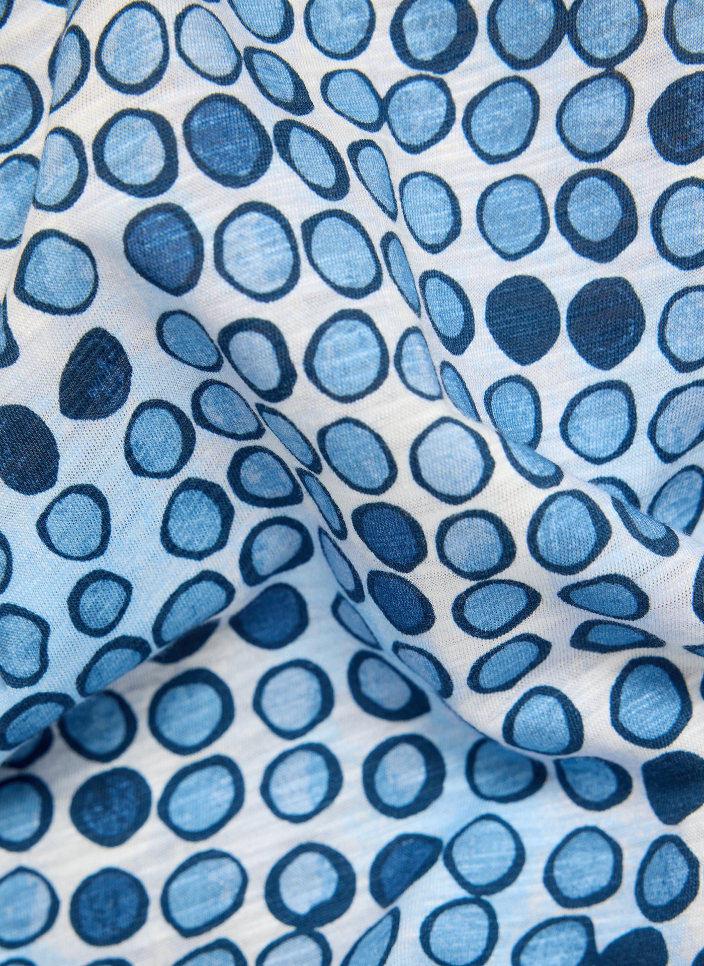 Rabe Blue Circle Print Top