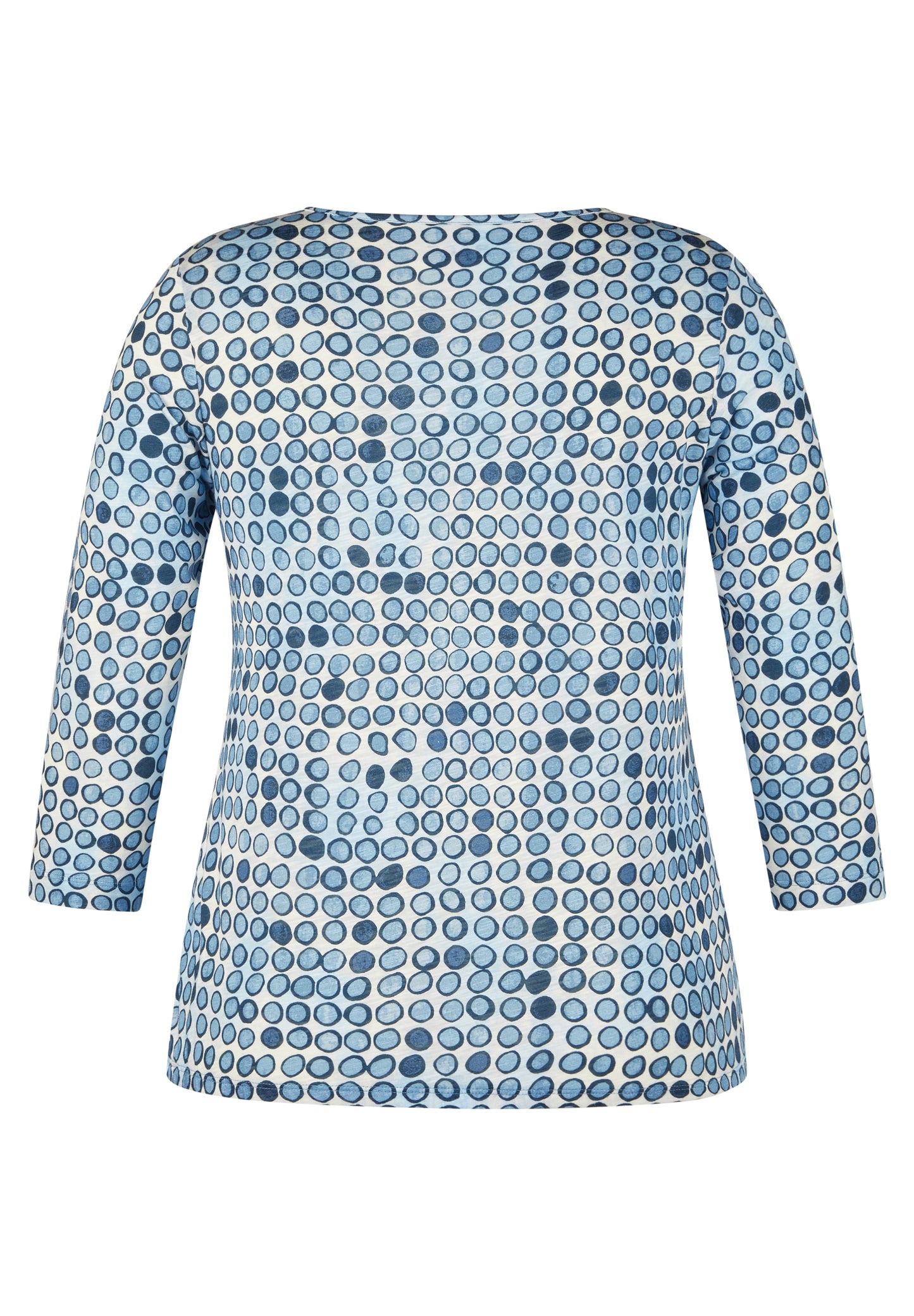Rabe Blue Circle Print Top