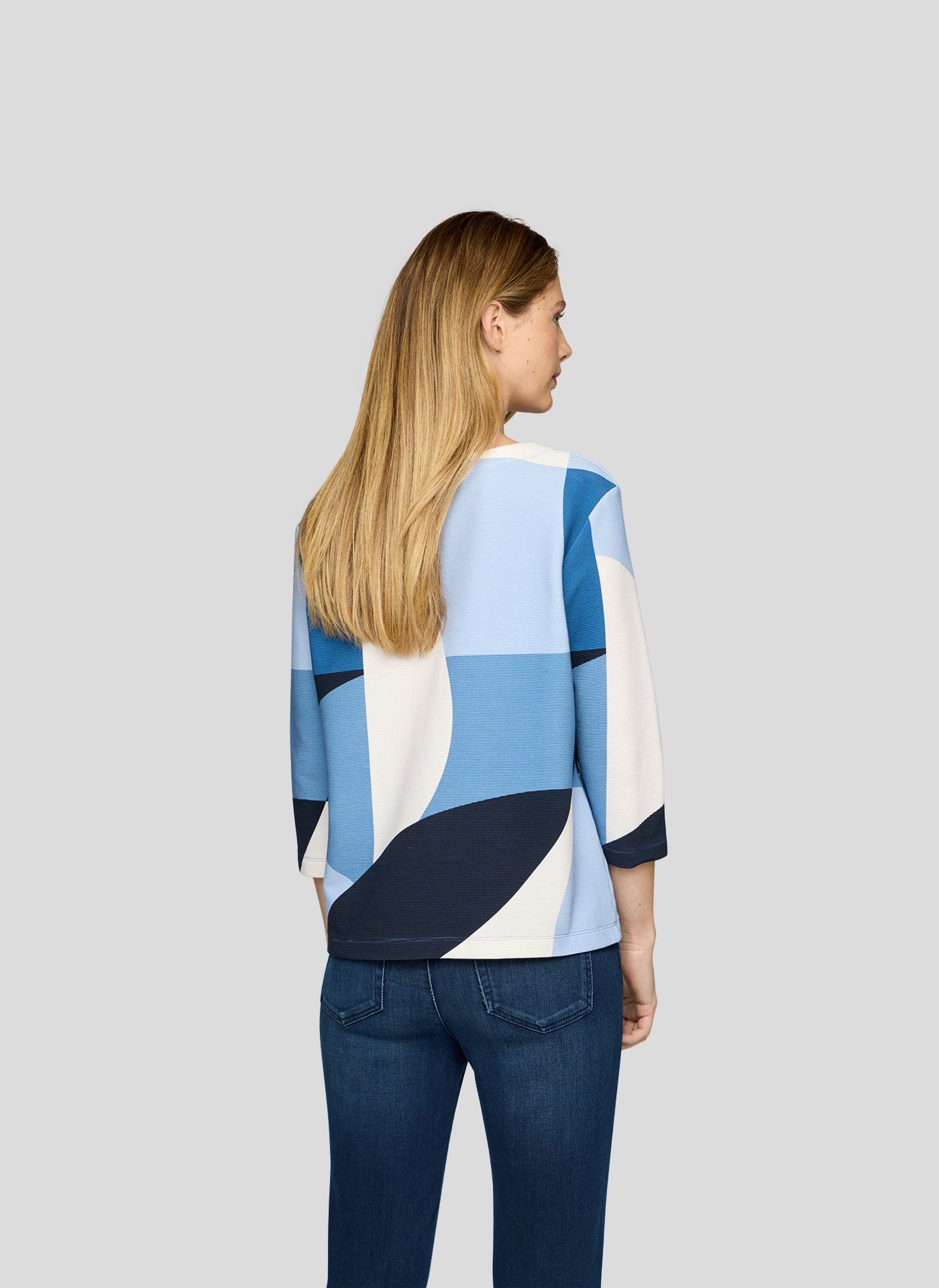 Rabe Blue ColorBlock Top