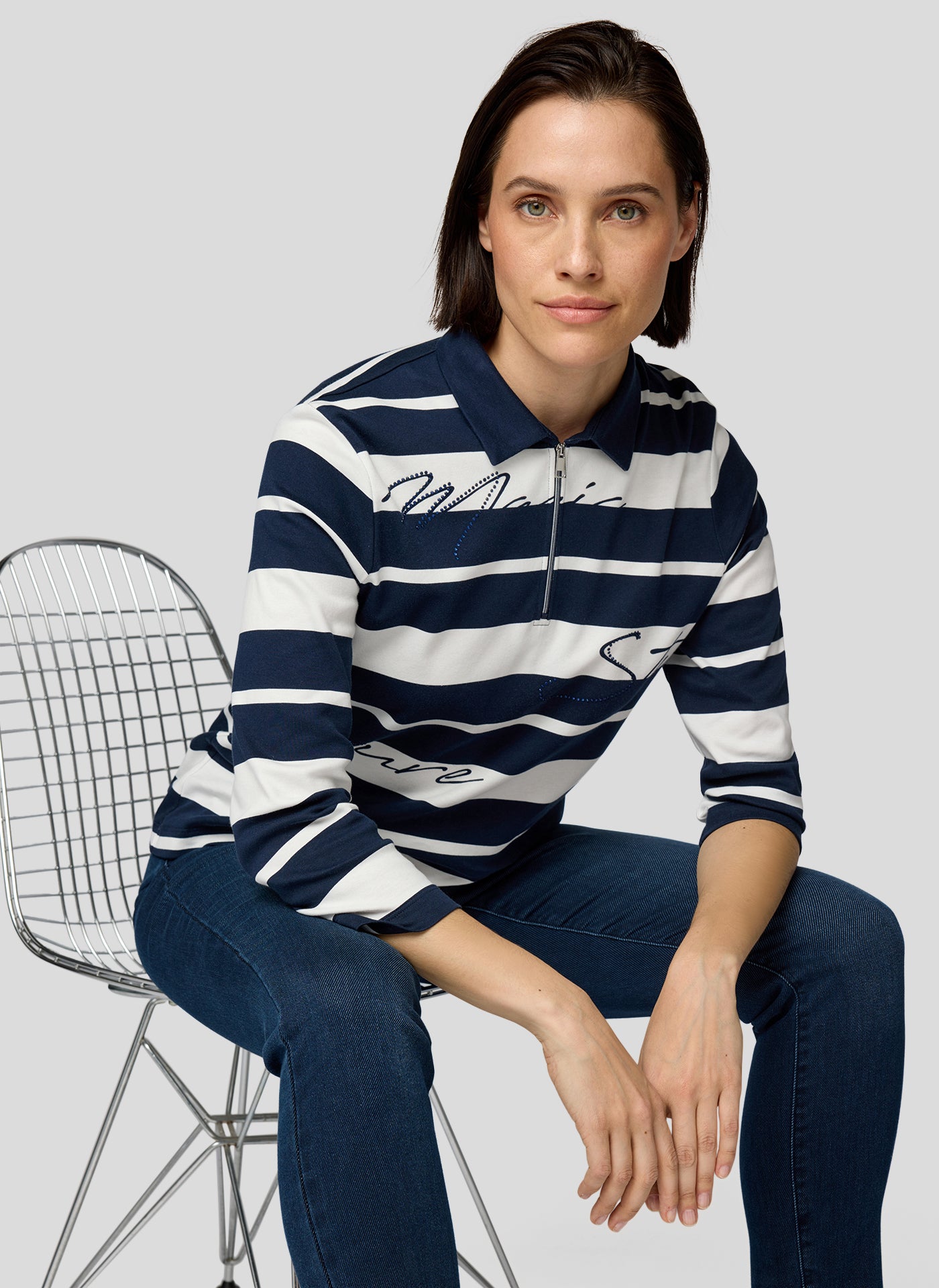 Rabe Nordic Blue Polo Top