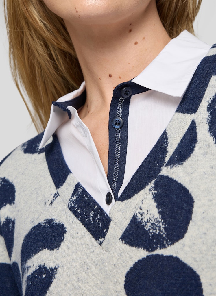 Rabe Pacific Blue Abstract Top