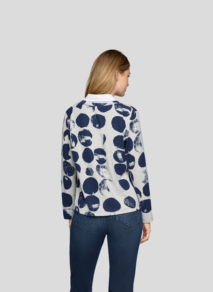 Rabe Pacific Blue Abstract Top