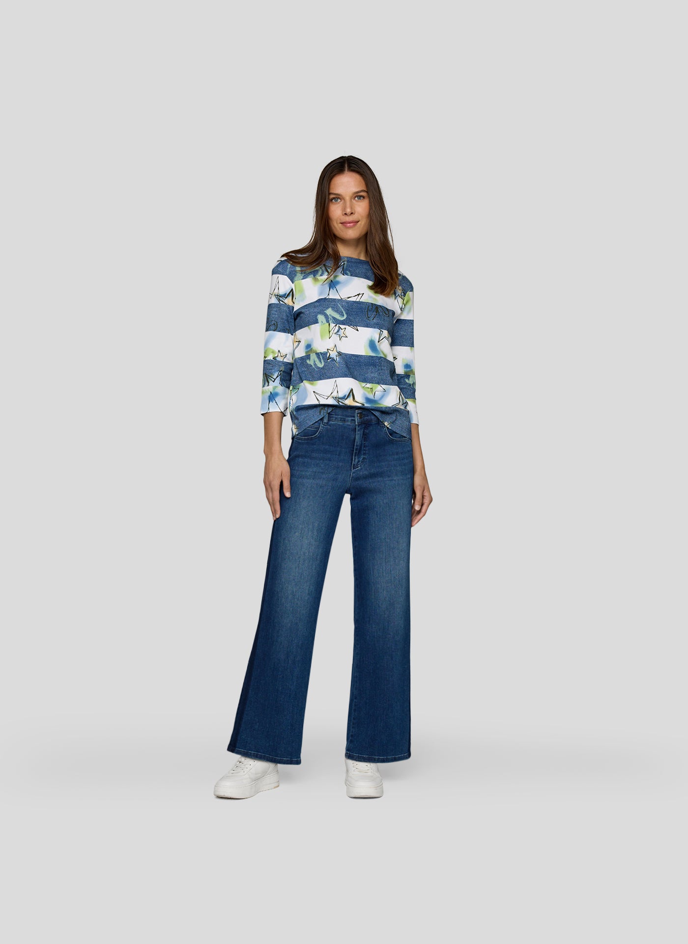 Rabe Dark Blue Stars & Stripes Top