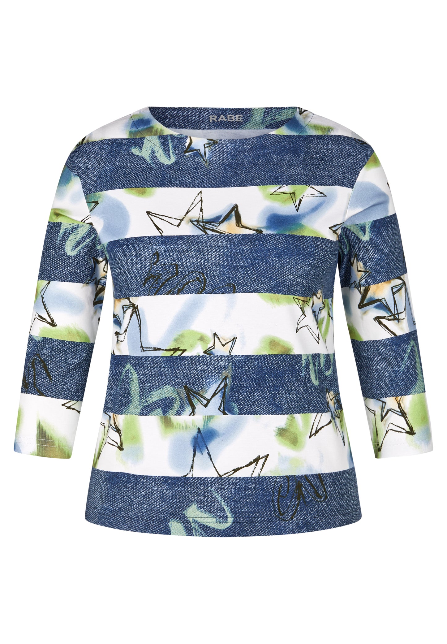 Rabe Dark Blue Stars & Stripes Top