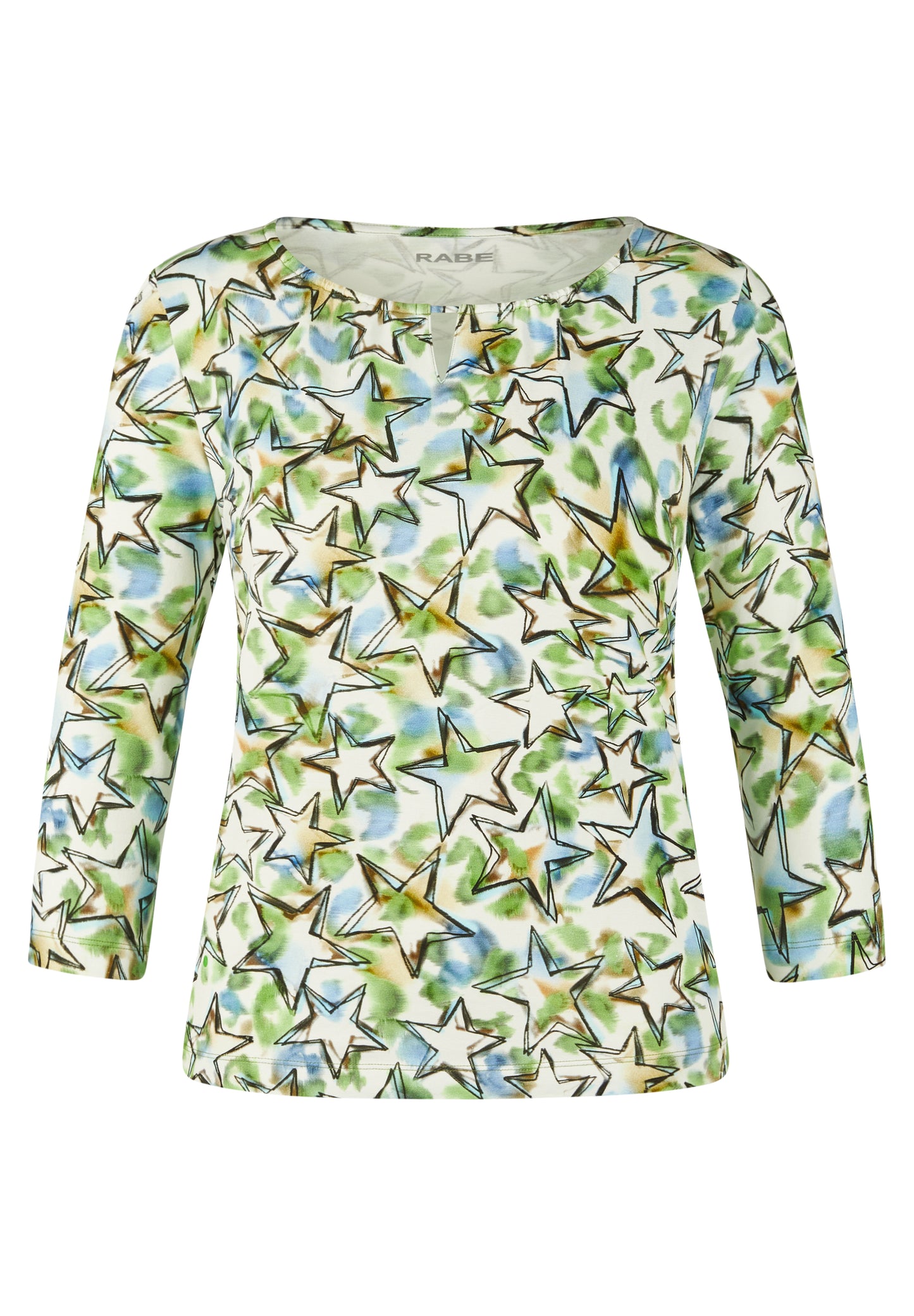 Rabe Green Star Print Top