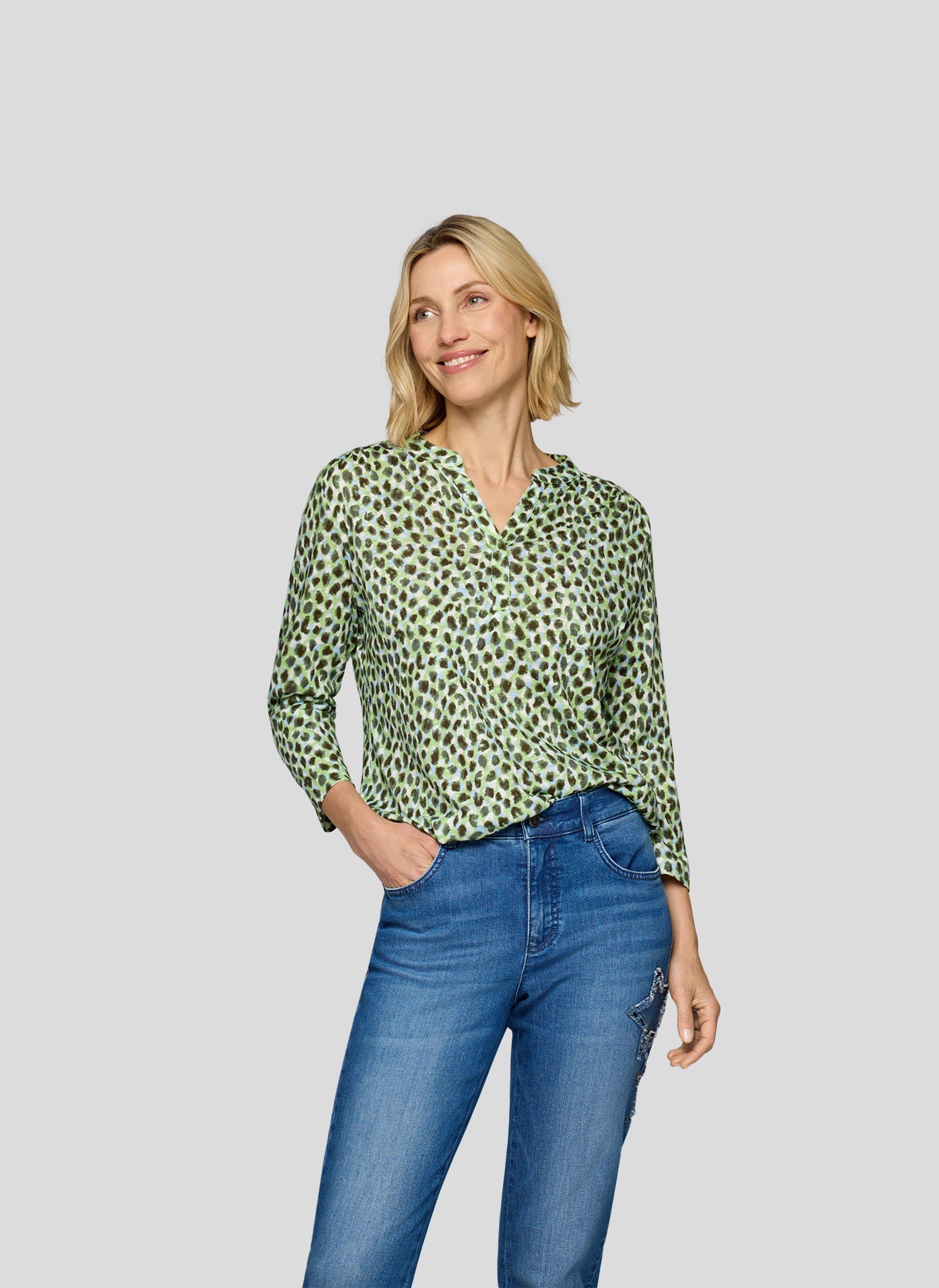 Rabe Animal Print Top