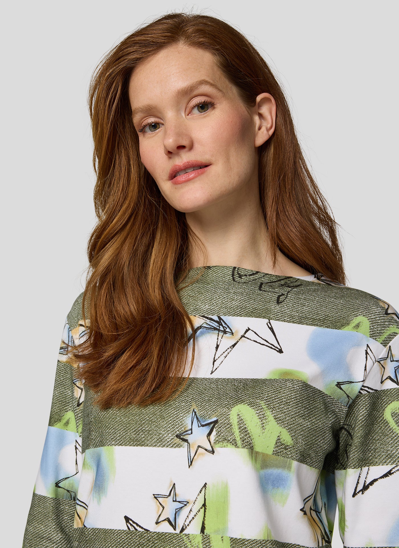 Rabe Green Stars & Stripes Top