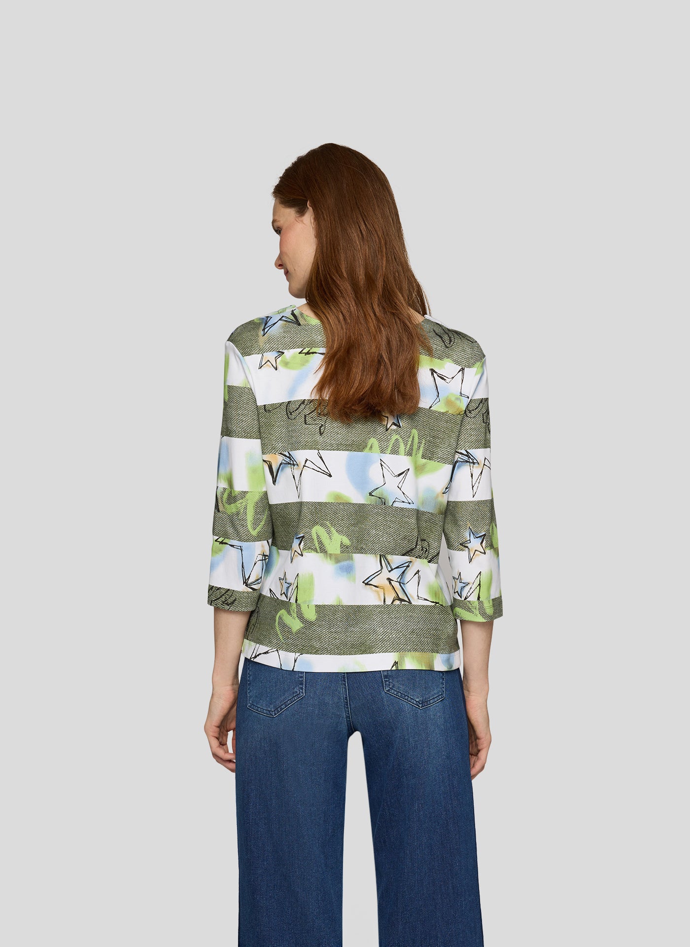 Rabe Green Stars & Stripes Top