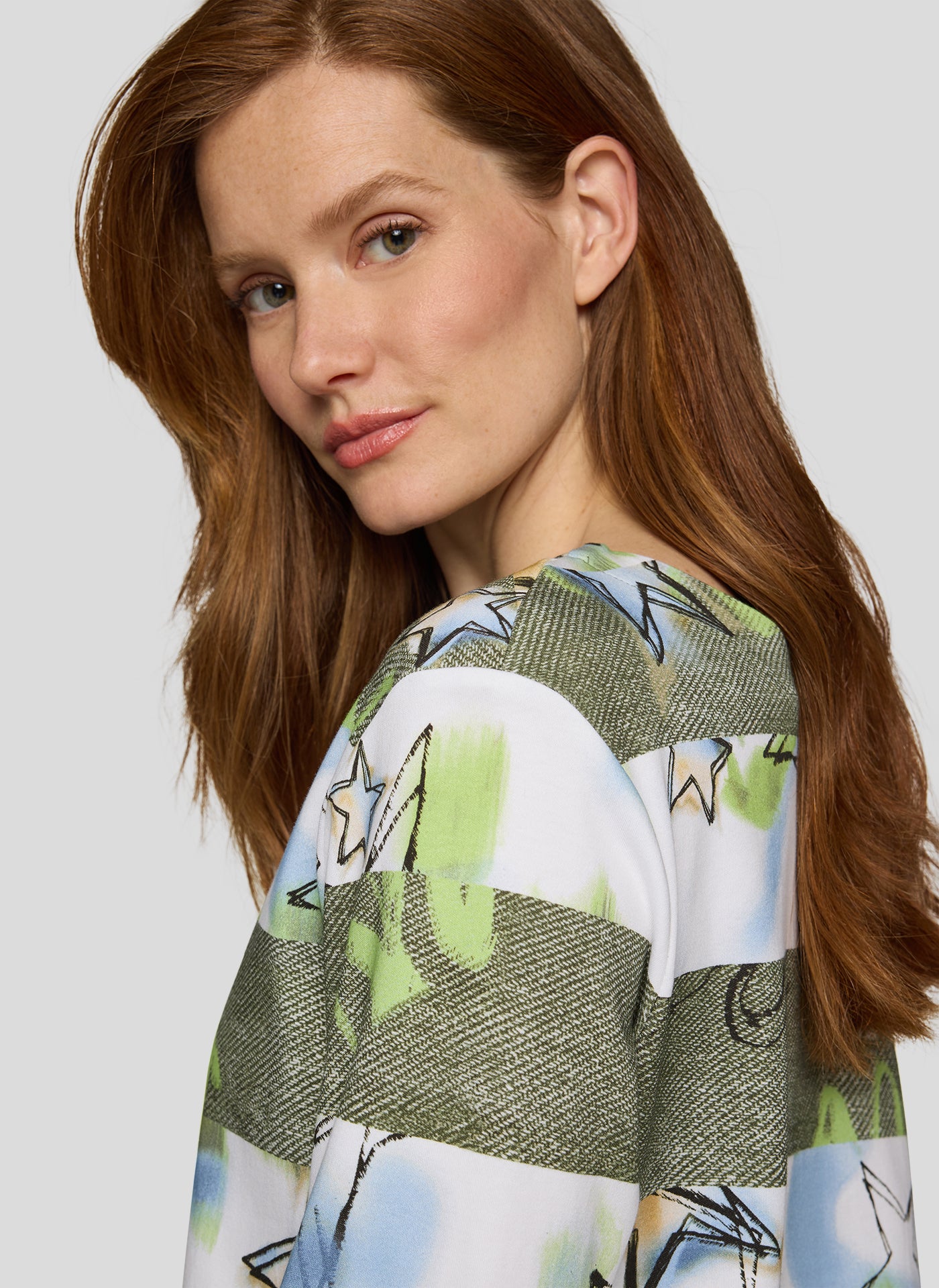 Rabe Green Stars & Stripes Top
