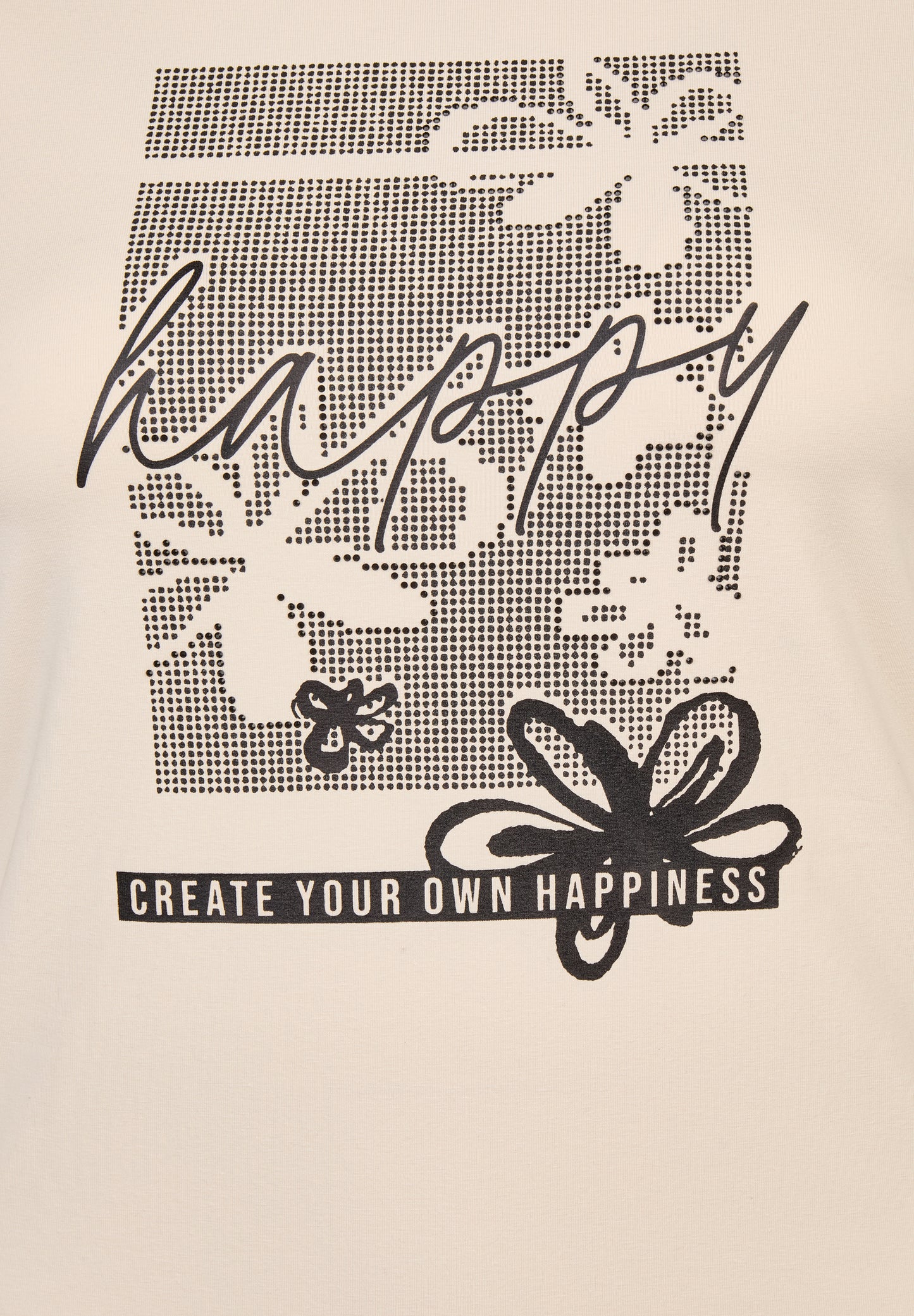 Rabe Cream Happy Print Top