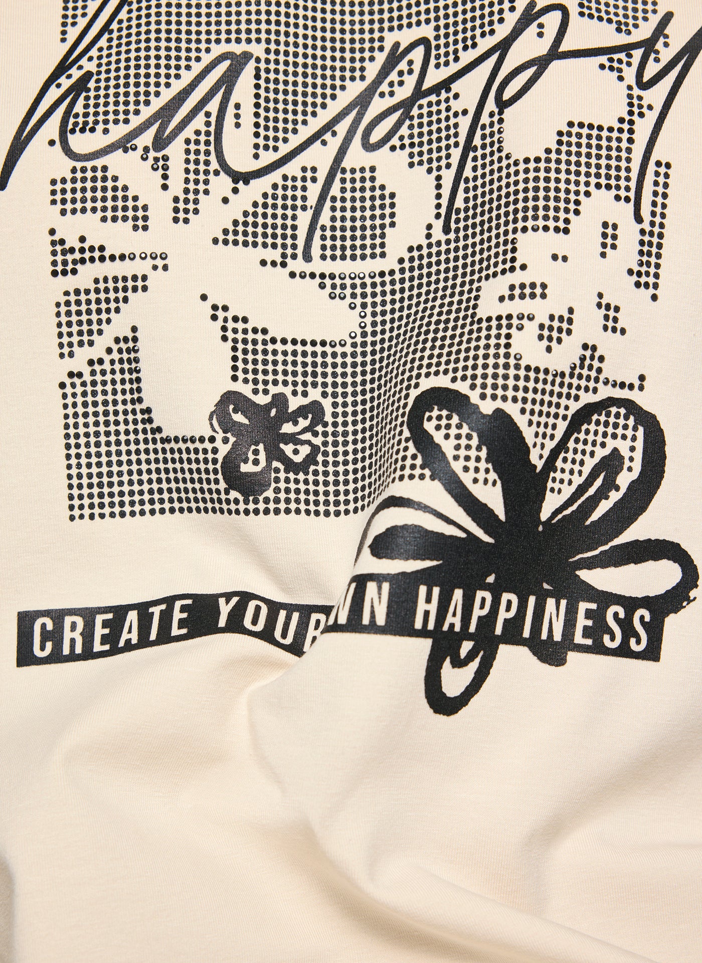 Rabe Cream Happy Print Top