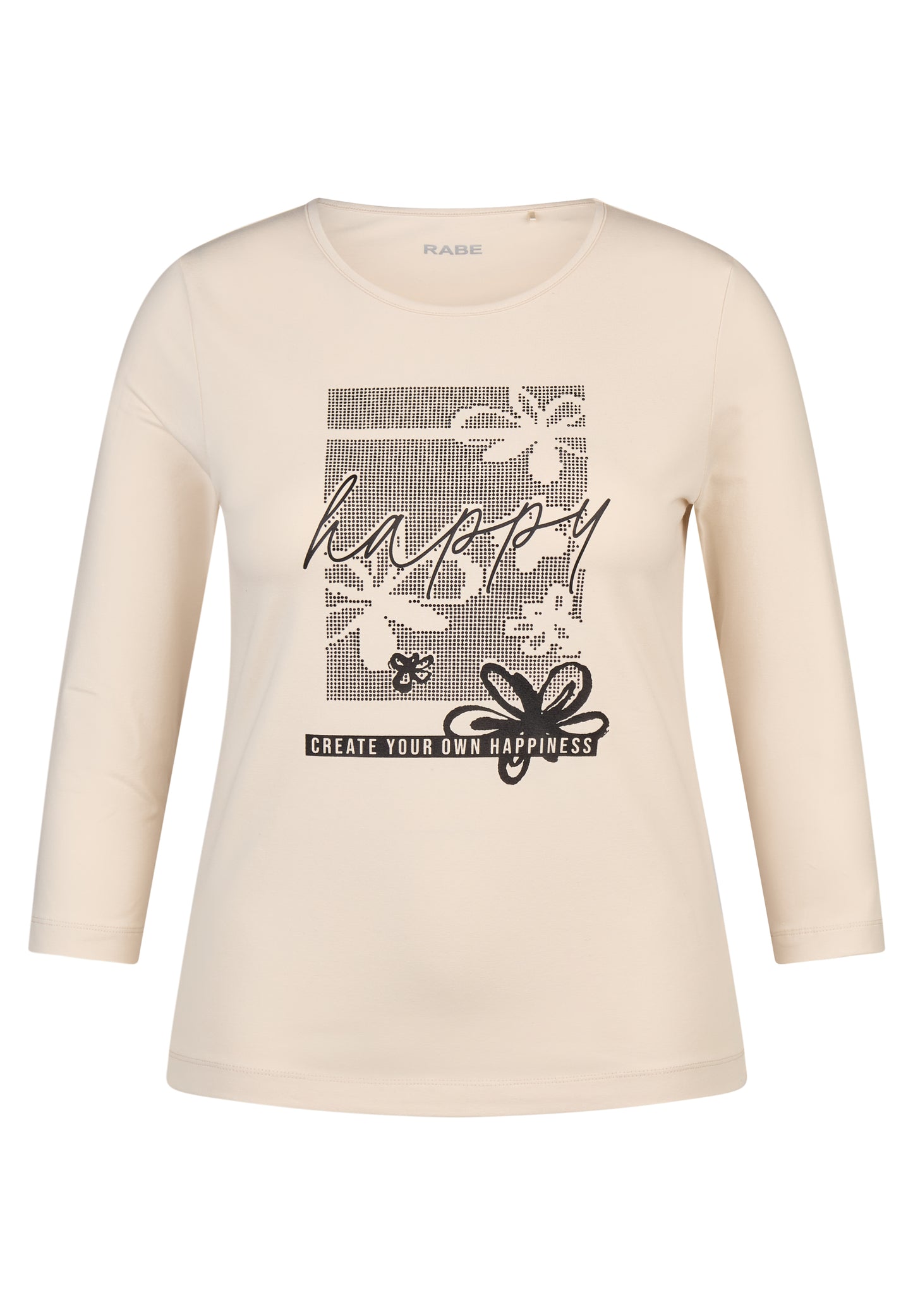 Rabe Cream Happy Print Top