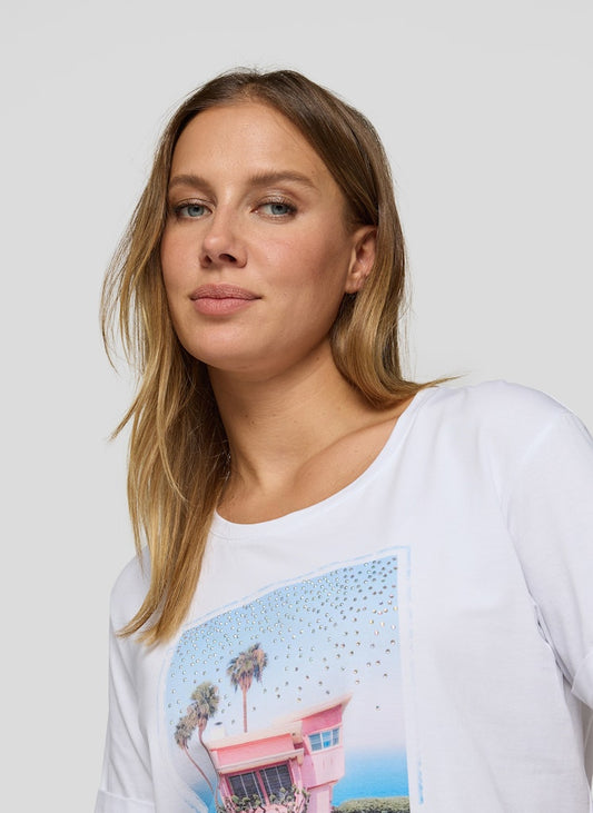 Rabe White Sunshine State Top