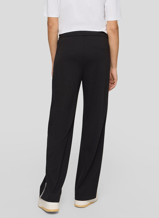 Rabe Black Side Stripe Casual Trousers