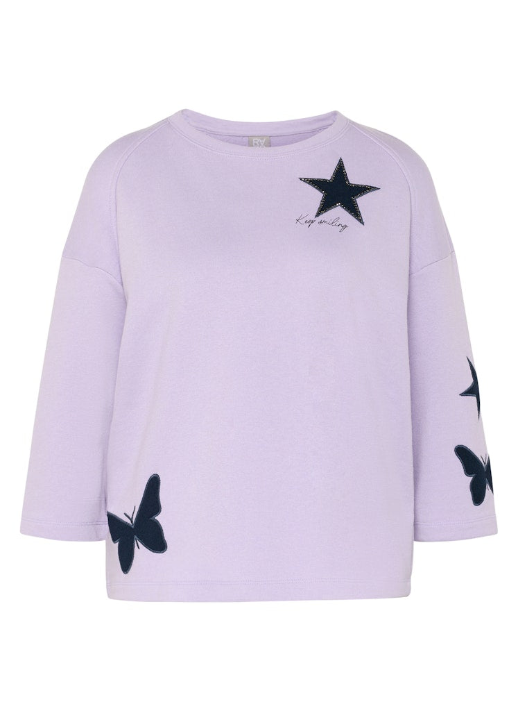 Rabe Lilac Motif Top