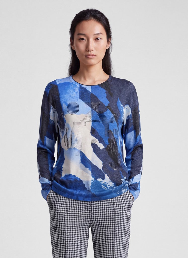 RABE Abstract Print Pullover