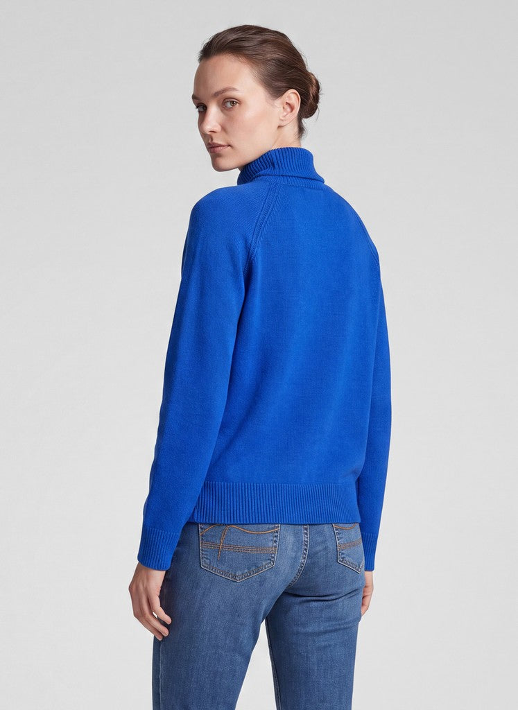 RABE Royal Blue Mock Neckline Sweater