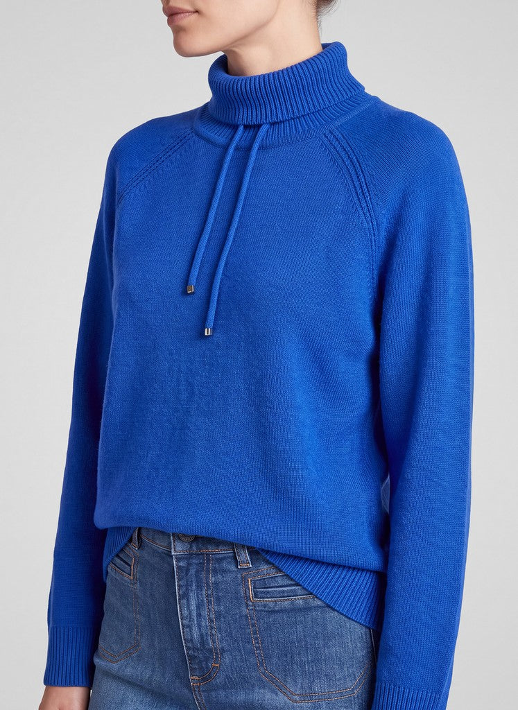 RABE Royal Blue Mock Neckline Sweater