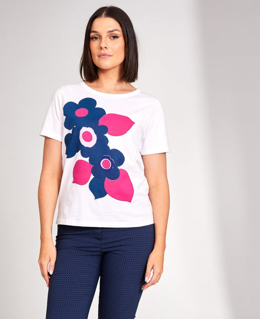 Peruzzi Flower Print T-shirt