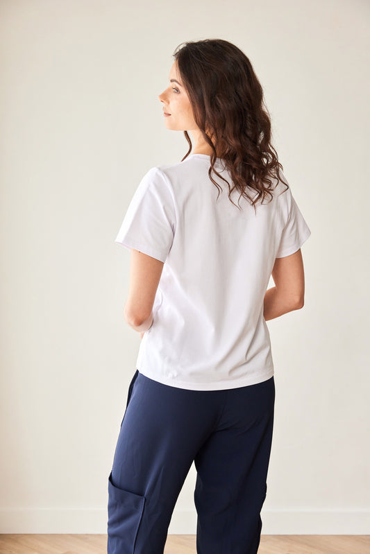 Peruzzi White Circle Print T-Shirt
