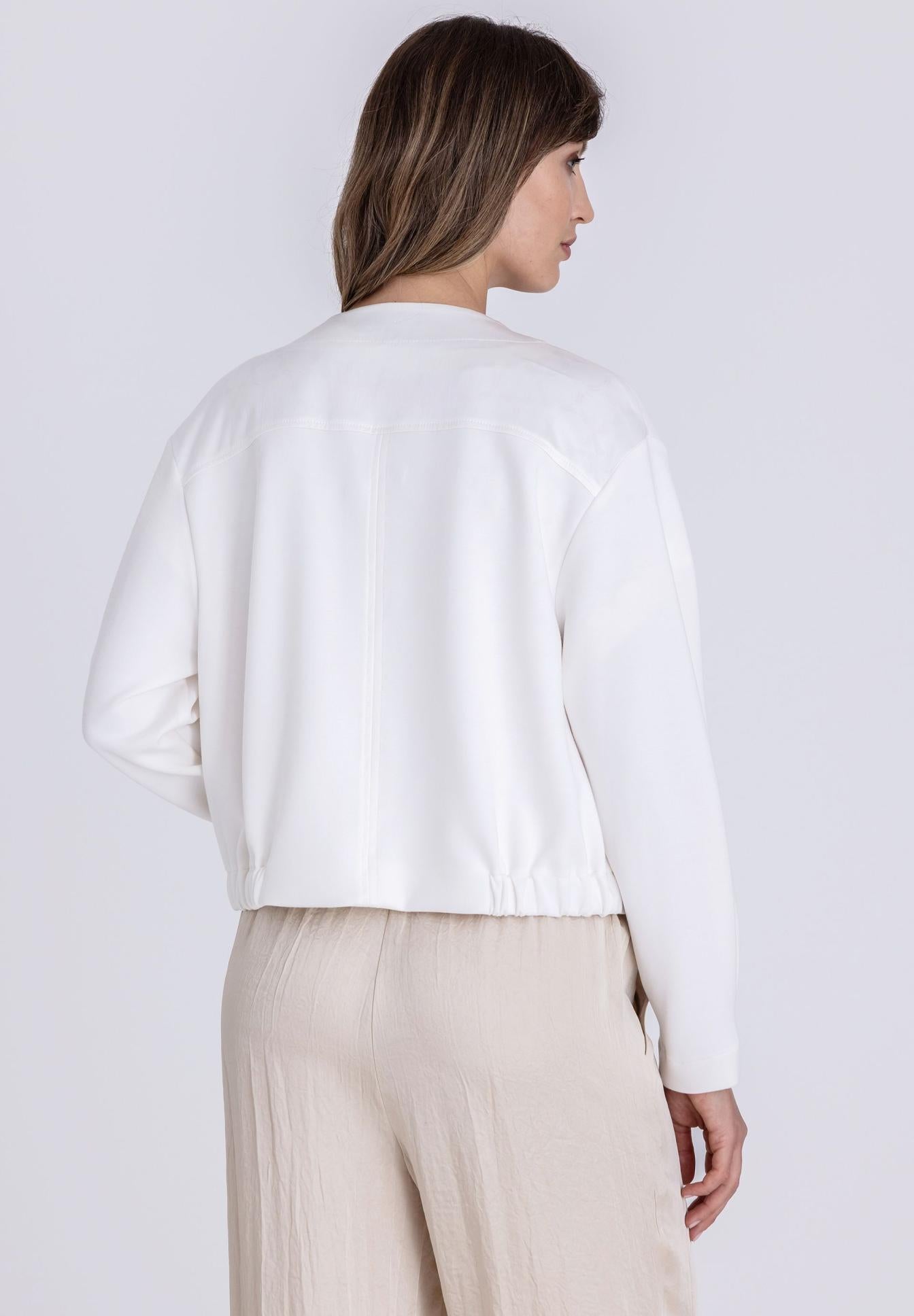 Tuzzi Ecru Jacket with Flap Pockets