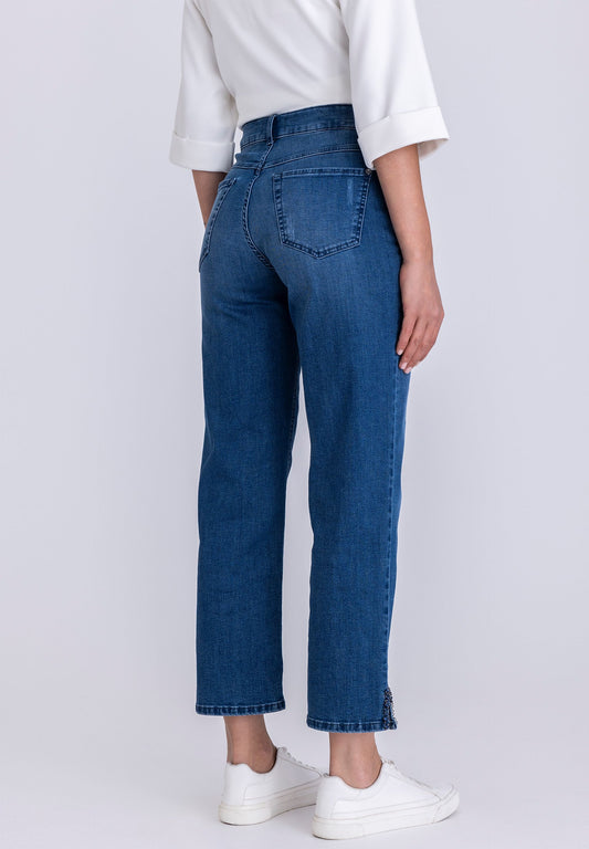 Tuzzi Mid Blue Cropped Denims