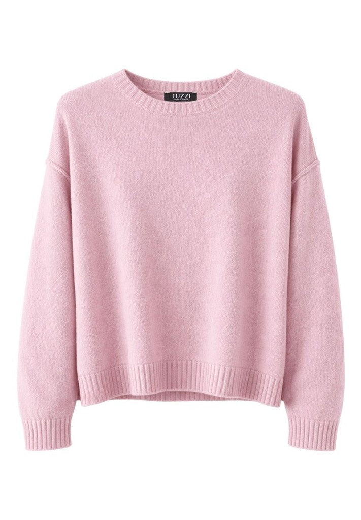 Tuzzi Soft Pink Crew Neck Knit
