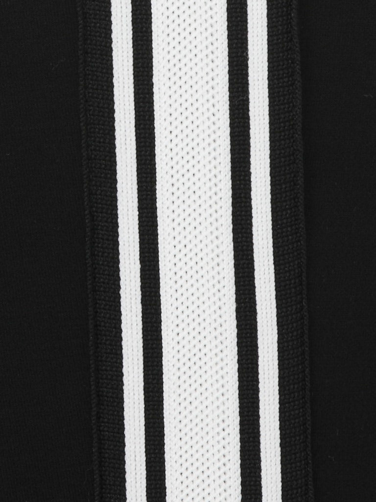 Black Jacket with Striped Sleeve