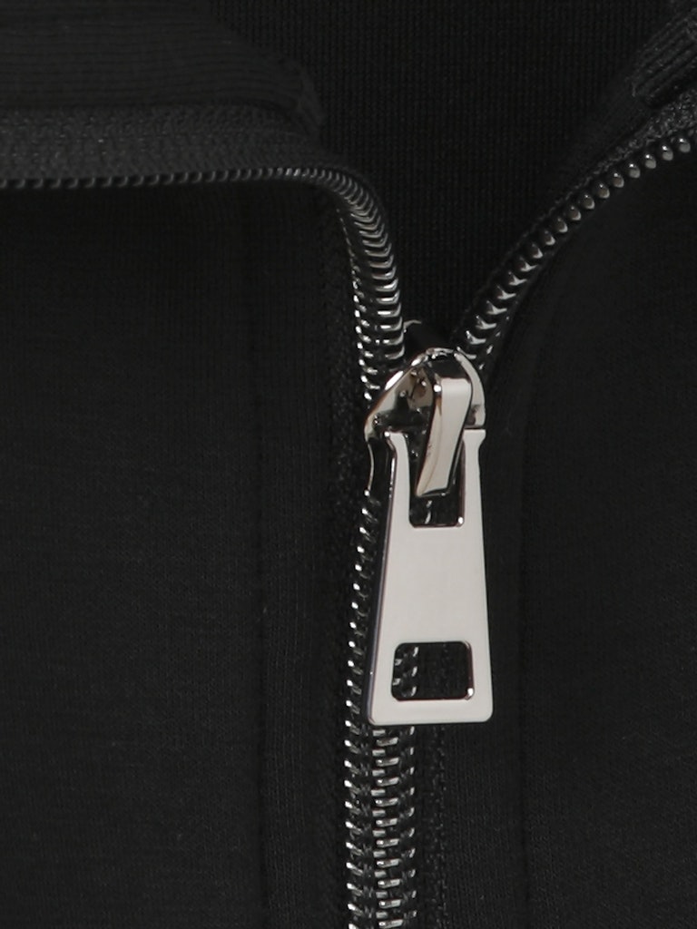 Black Zipped Sweat Jacket